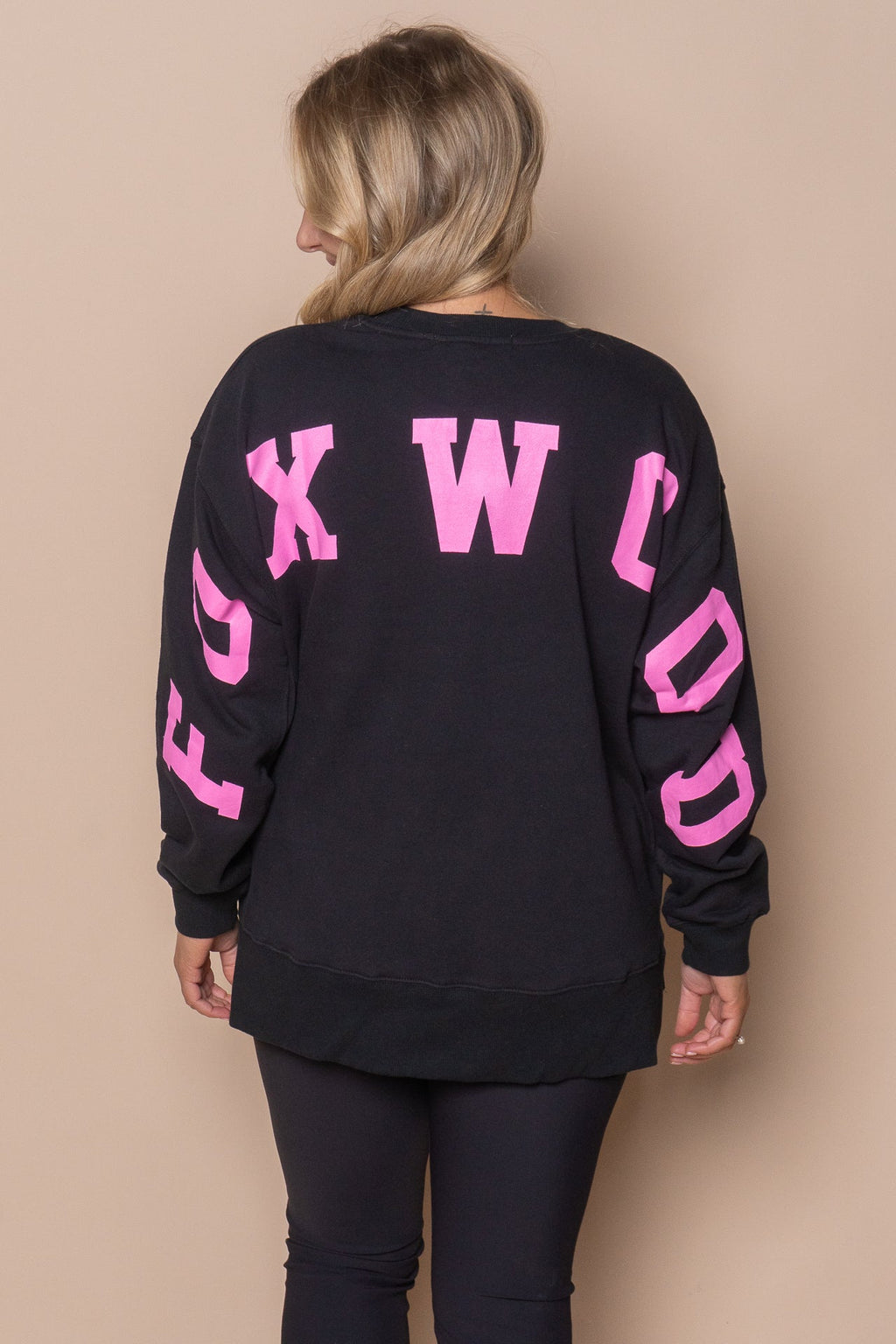 Interval Crew in Black/Neon Pink - Foxwood