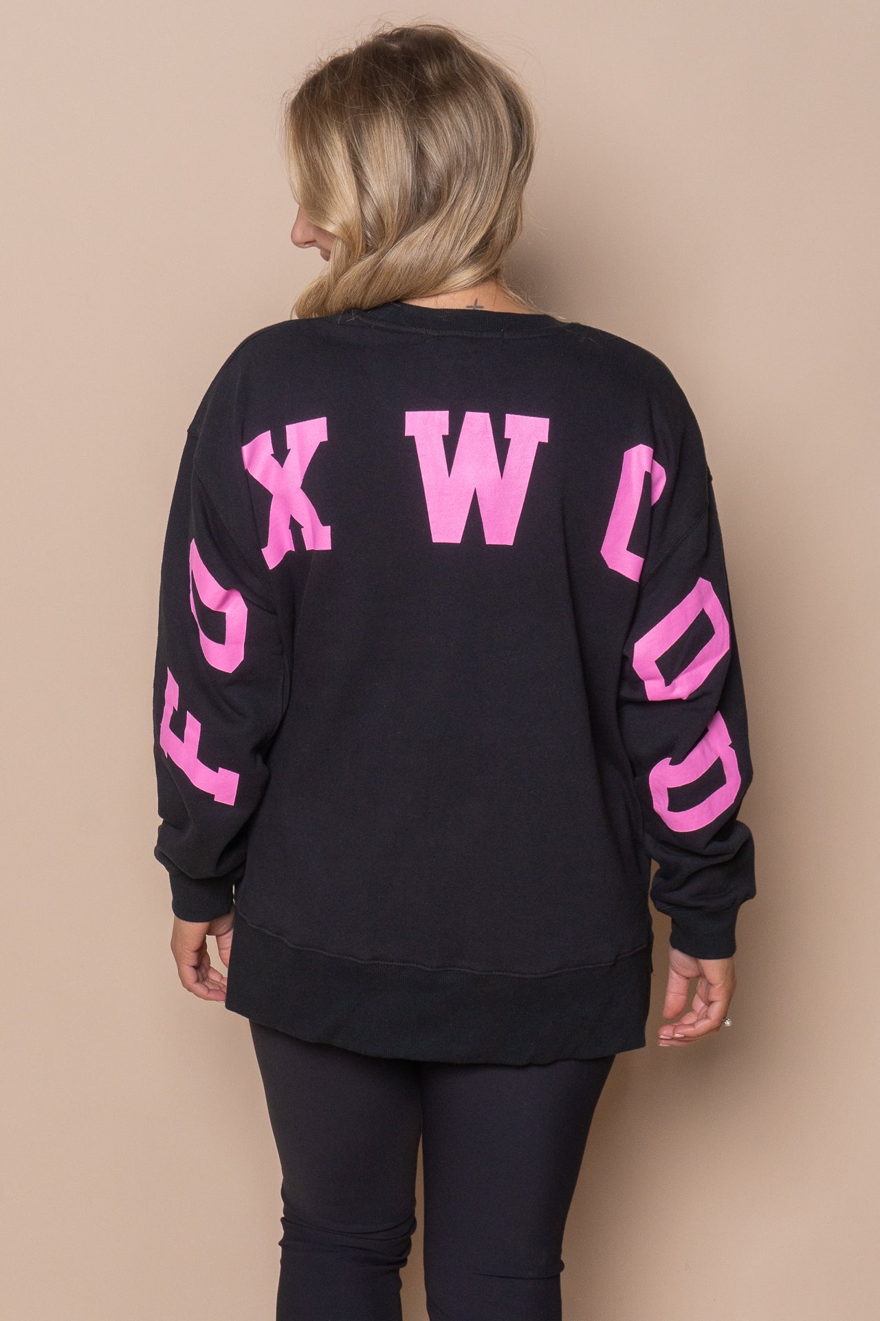 Interval Crew in Black/Neon Pink - Foxwood