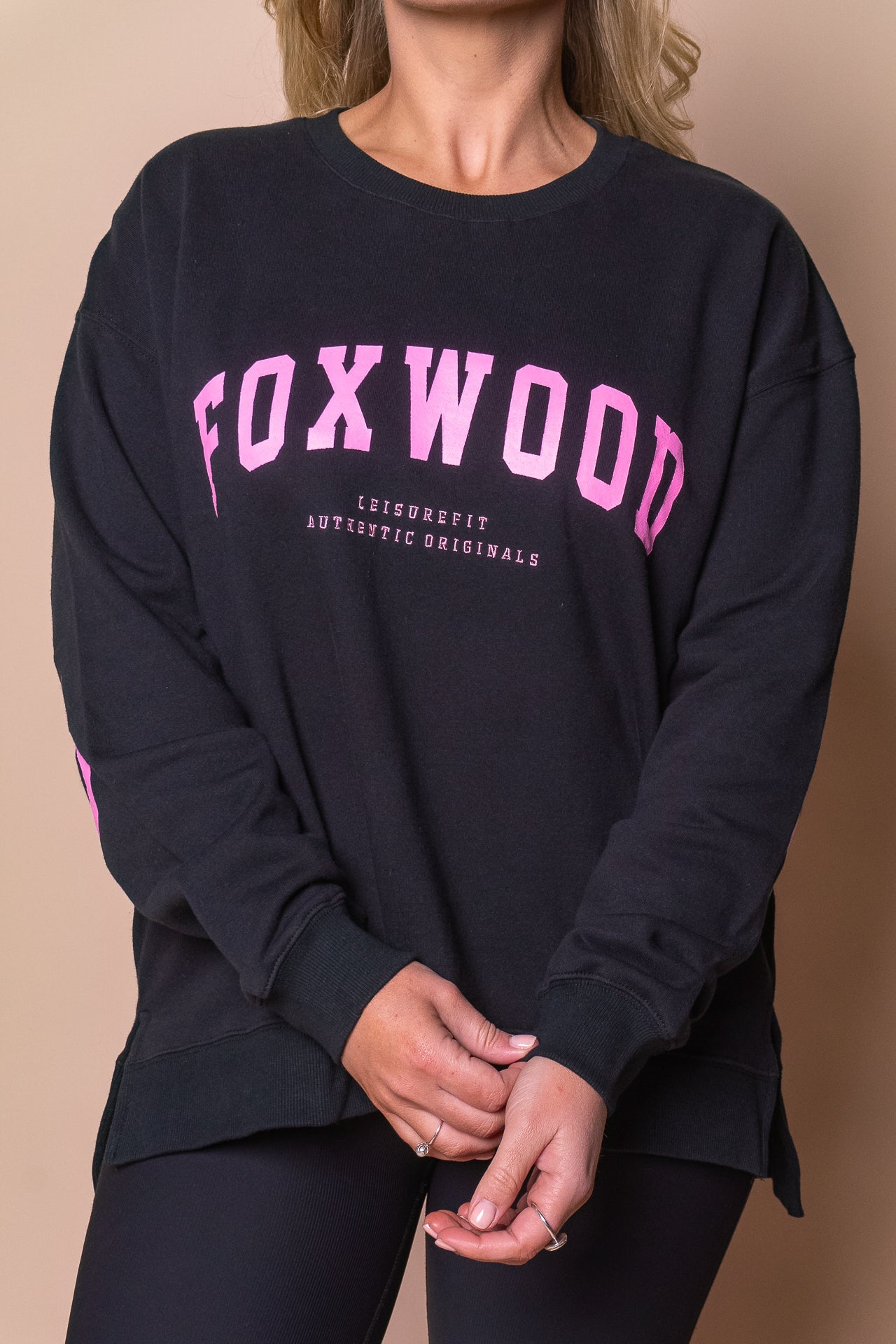 Interval Crew in Black/Neon Pink - Foxwood