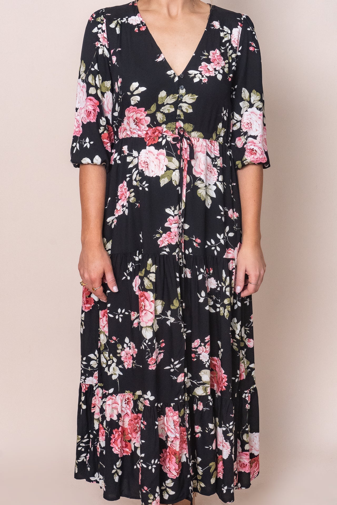 Sofia Maxi Dress in Black