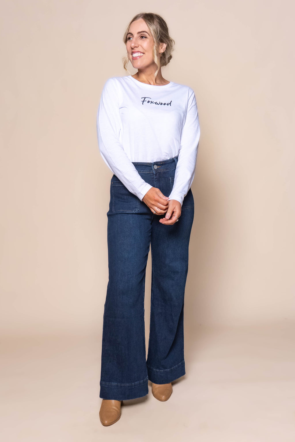 Melba Wide Leg Jeans in Indigo