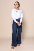 Melba Wide Leg Jeans in Indigo
