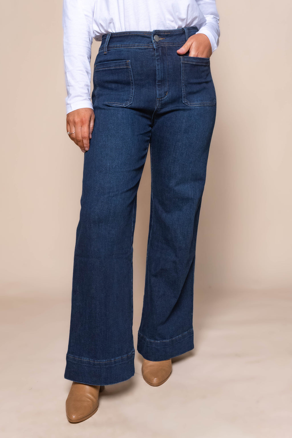 Melba Wide Leg Jeans in Indigo
