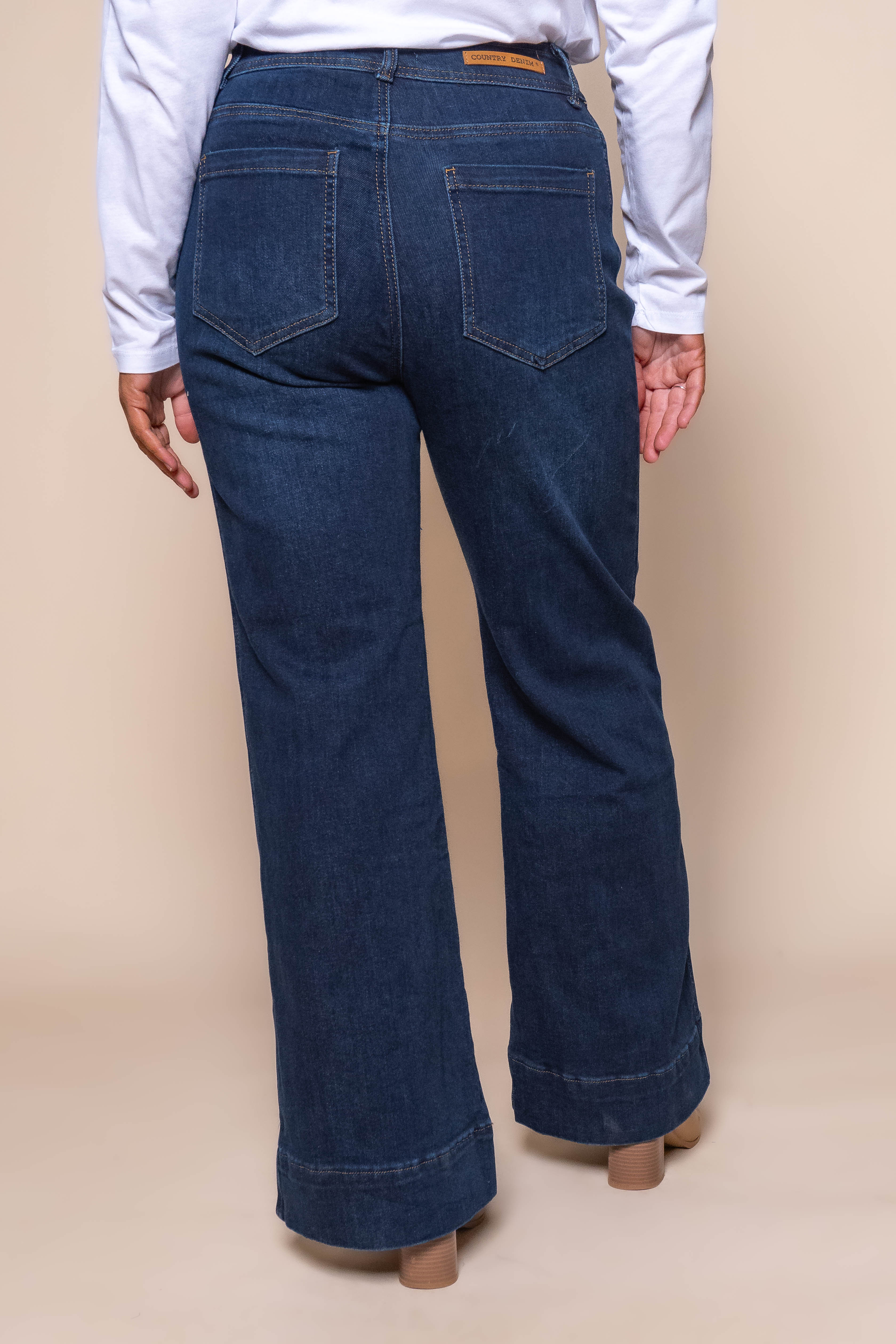 Melba Wide Leg Jeans in Indigo