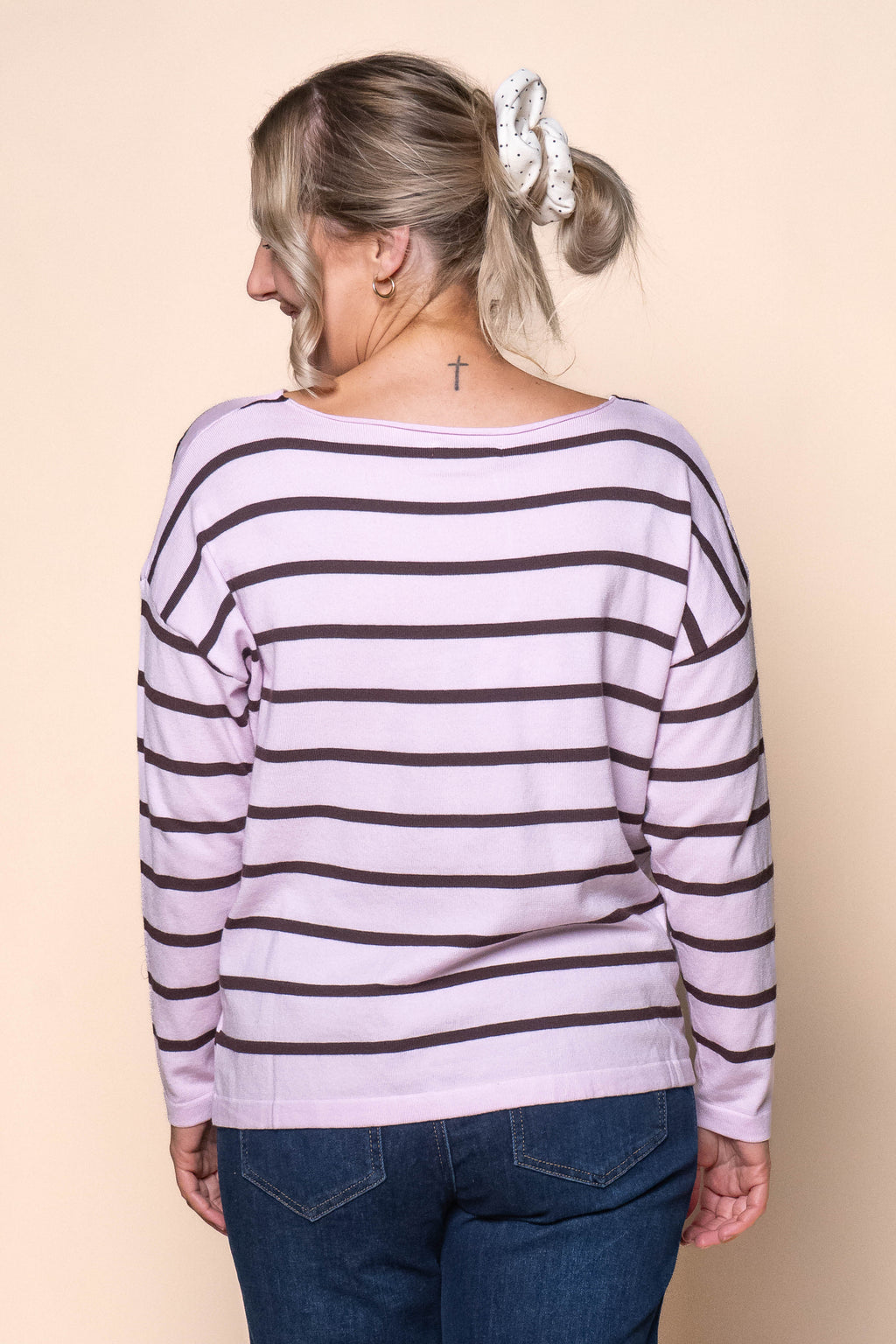 Bridget Stripe Top in Pink