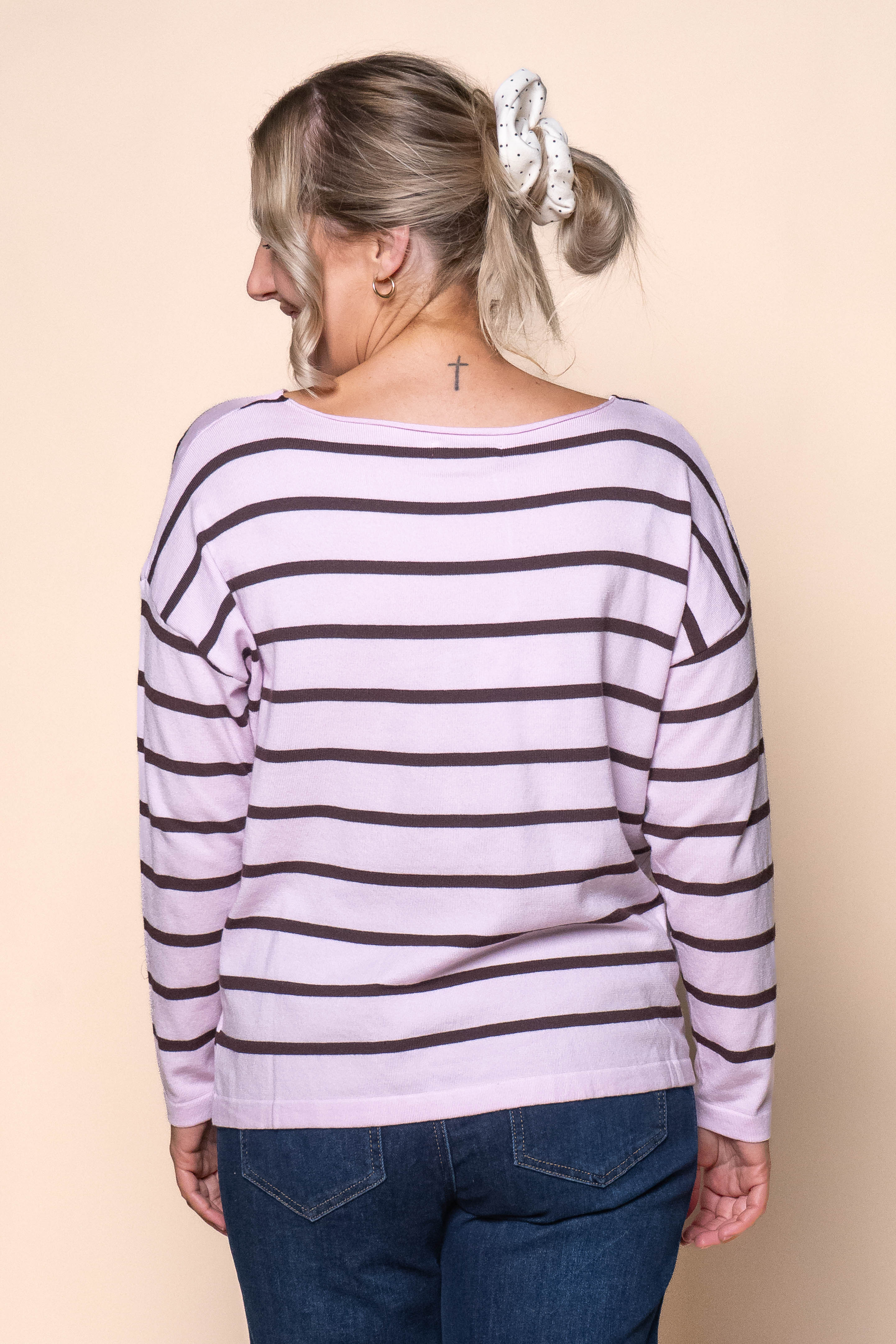 Bridget Stripe Top in Pink
