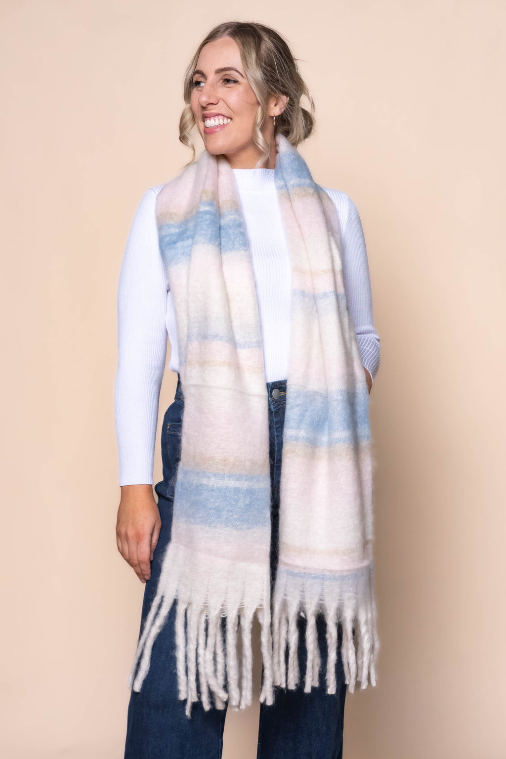 Bella Scarf in Pale Pink