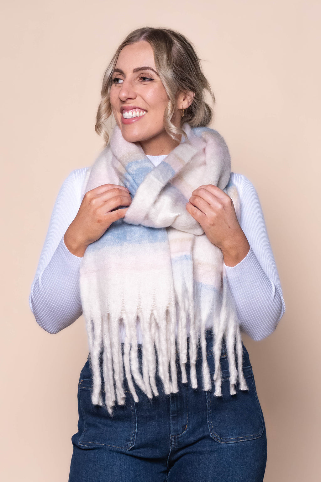 Bella Scarf in Pale Pink