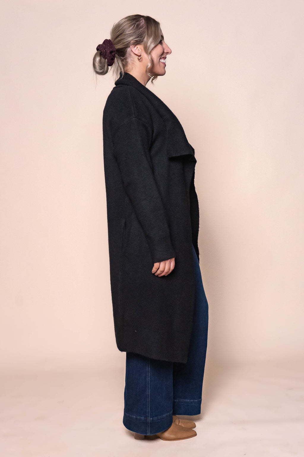 Pepper Knit Cardigan in Black