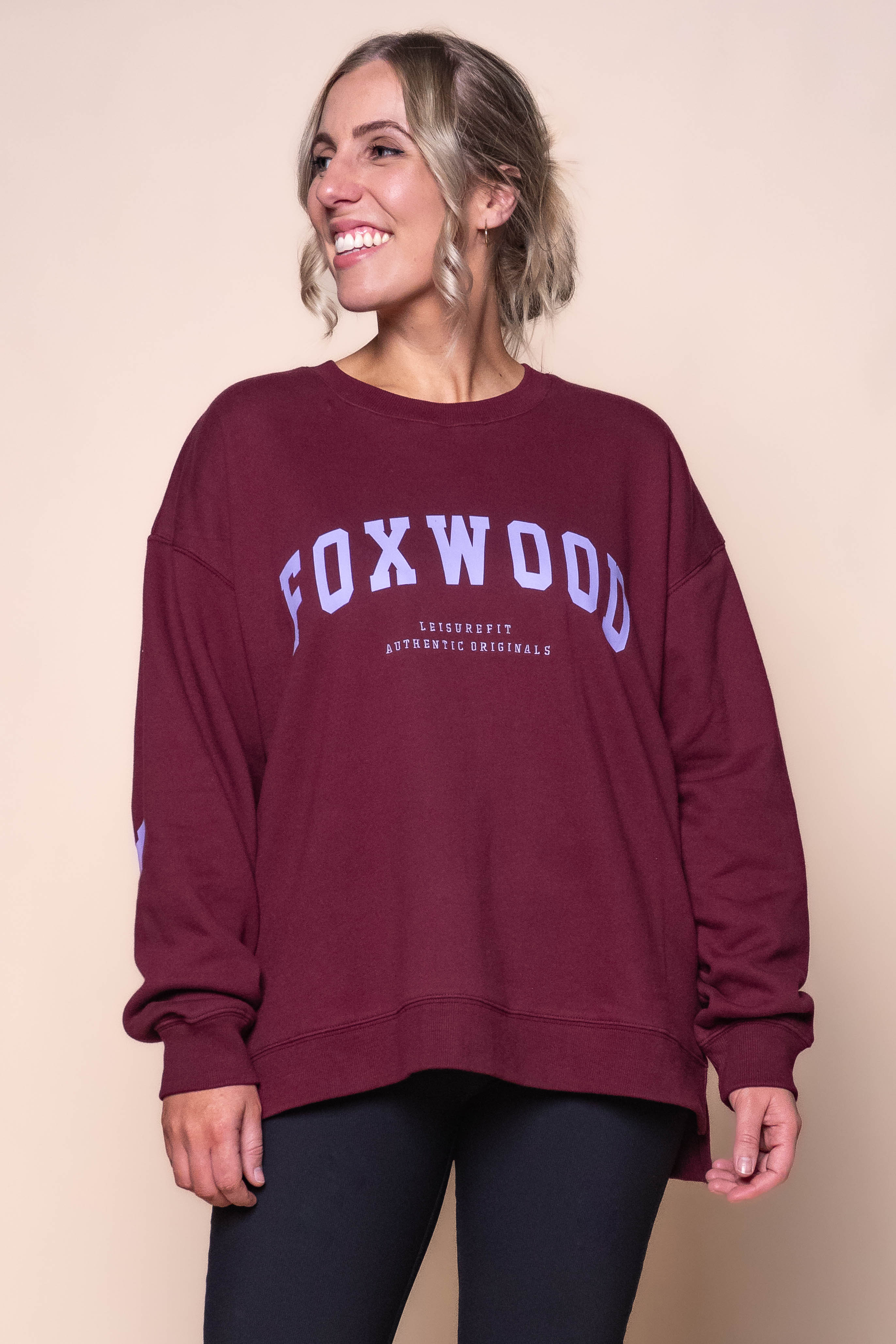 Interval Crew in Port/Lilac - Foxwood