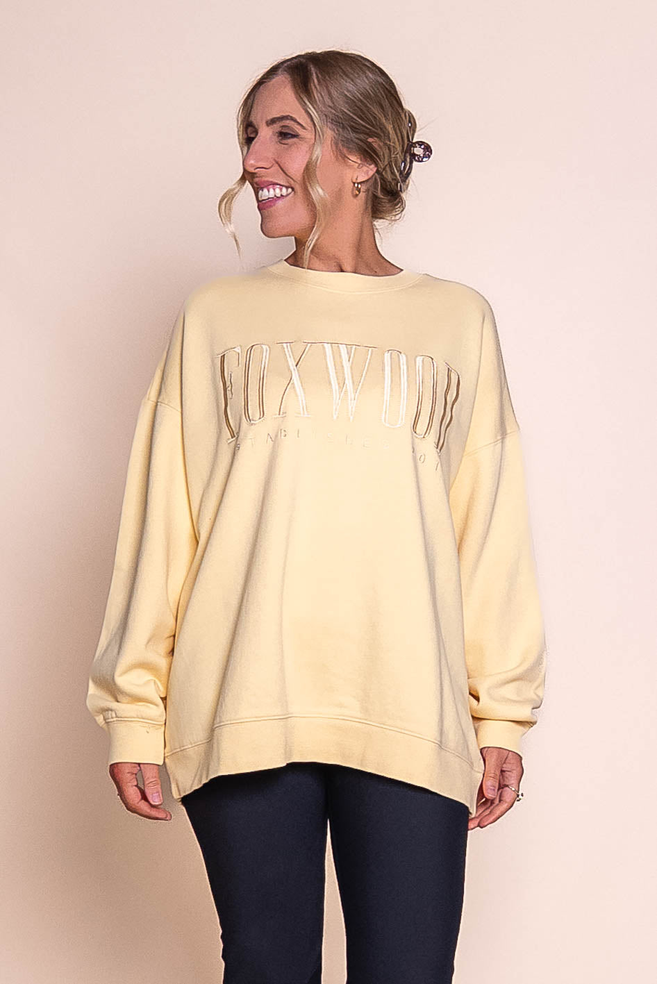 Essentials Crew in Lemon - Foxwood