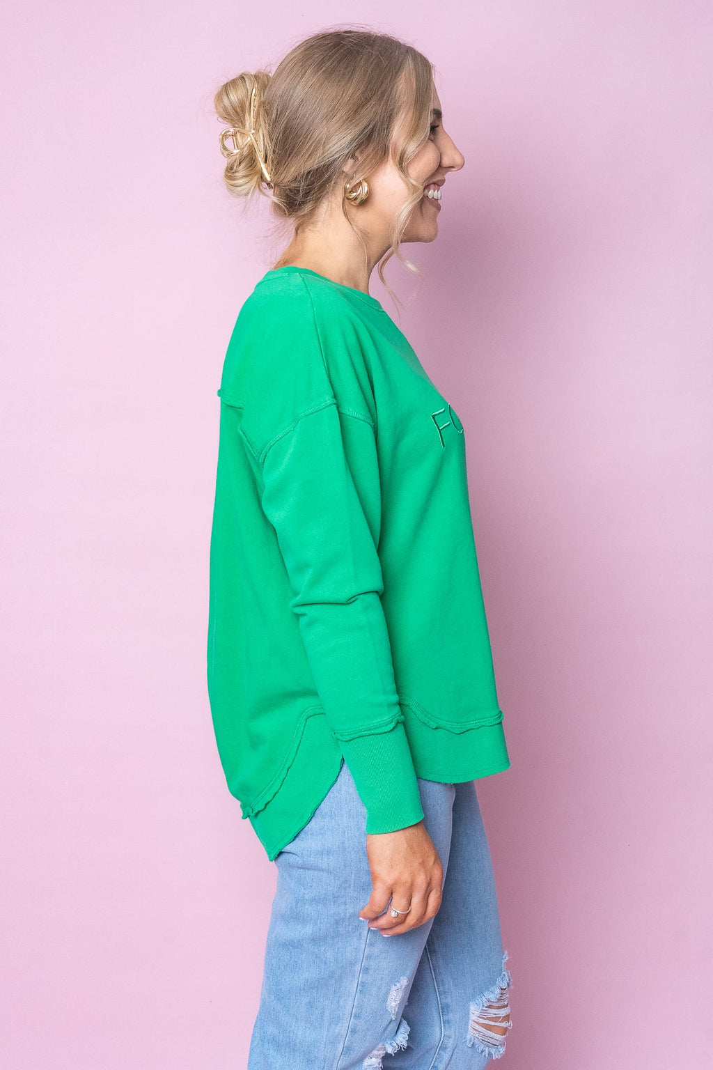 Simplified Crew in Bright Green - Foxwood