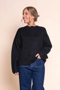 Fillipa Knit Jumper in Black - All About Eve
