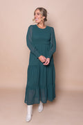 Winena Maxi  Dress in Emerald