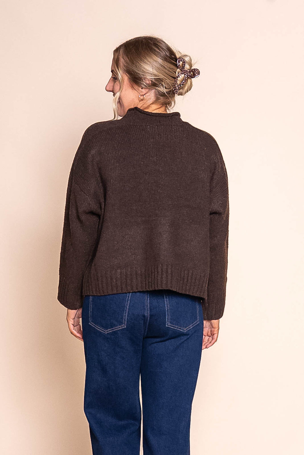 Vanessa Knit Jumper in Chocolate