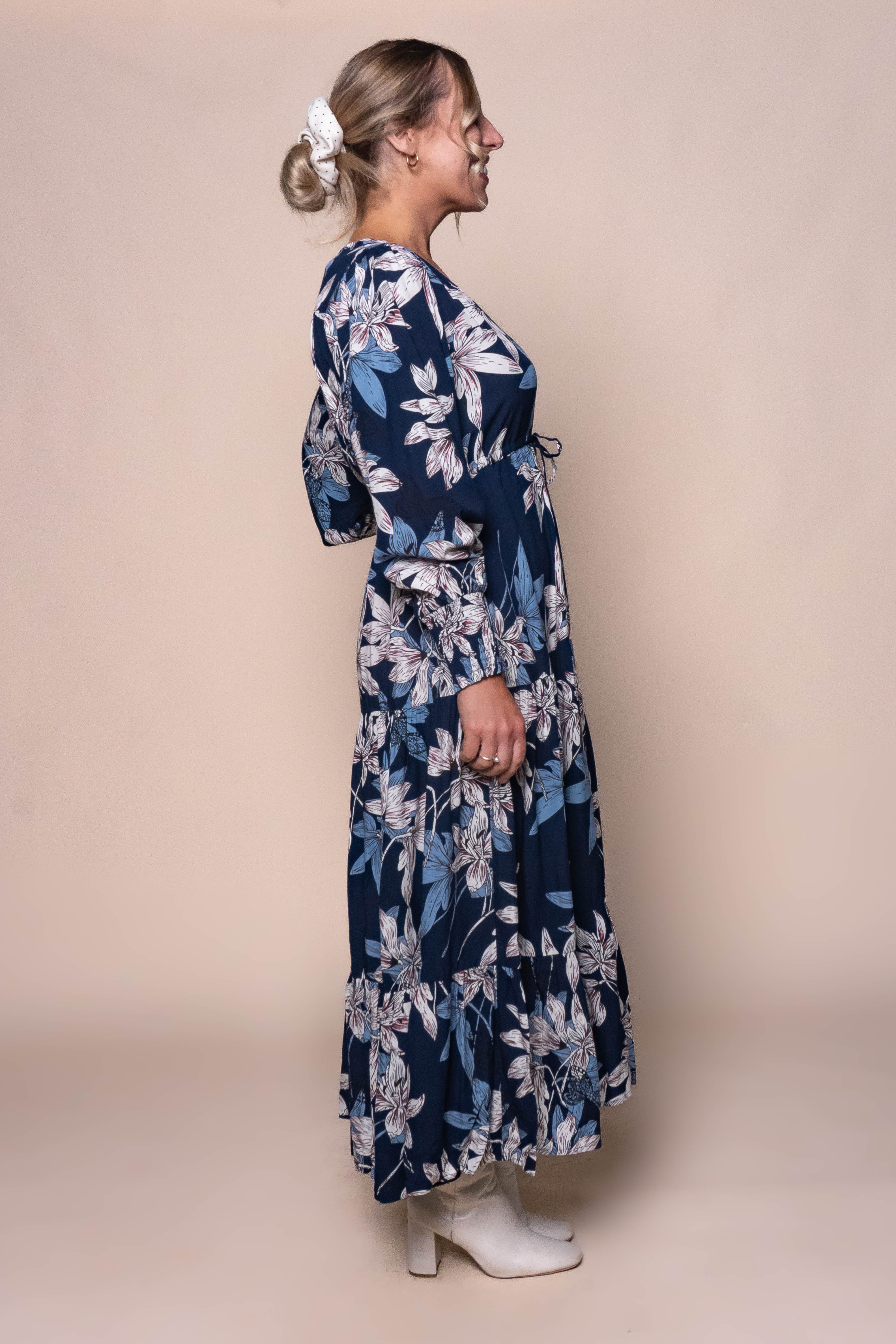 Charlotte Maxi Dress in Navy