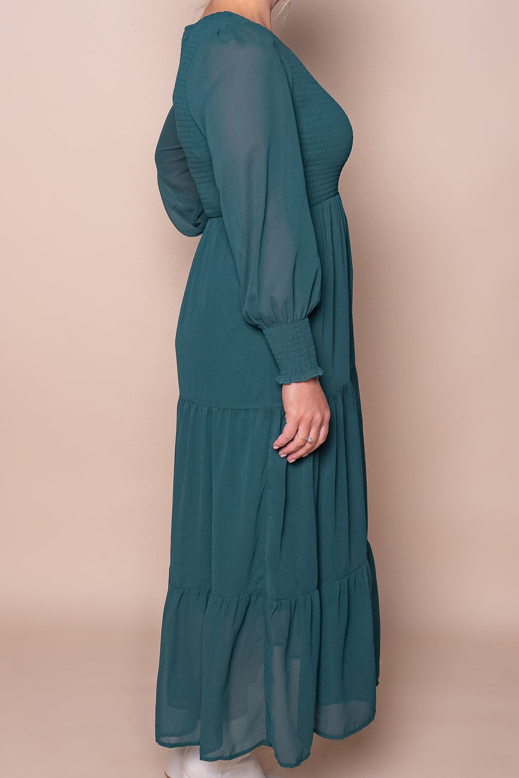 Winena Maxi  Dress in Emerald