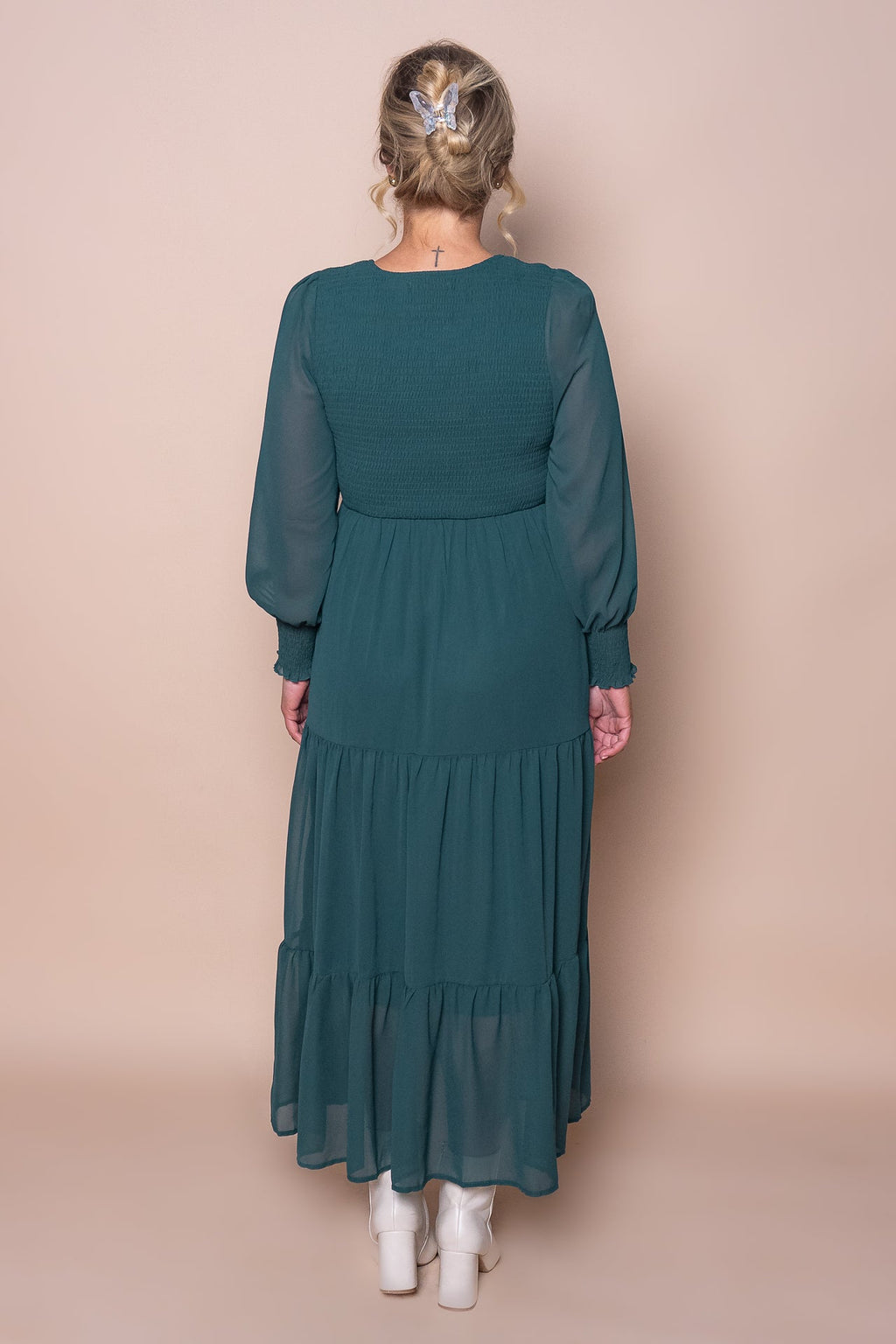 Winena Maxi  Dress in Emerald