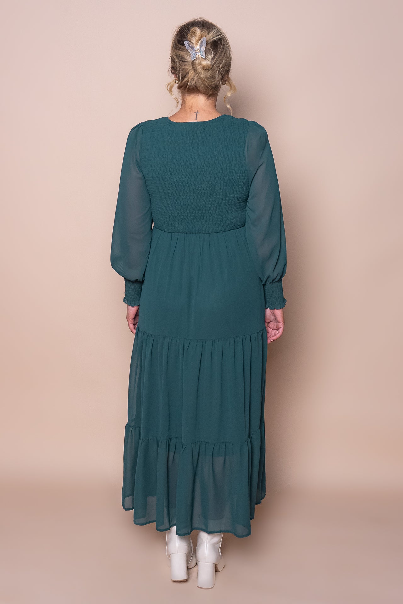 Winena Maxi  Dress in Emerald