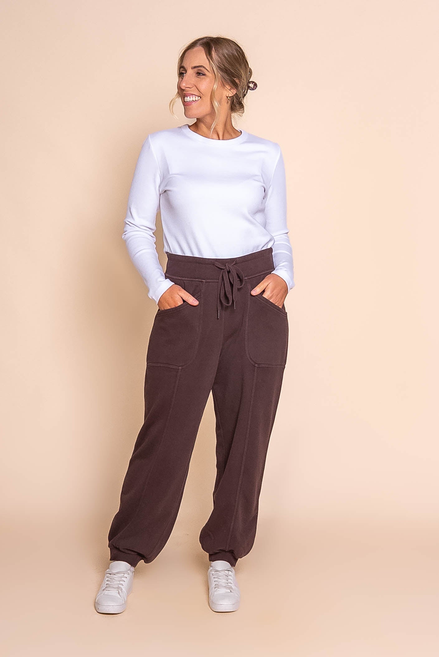 Leo Trackpants in Coffee - Foxwood