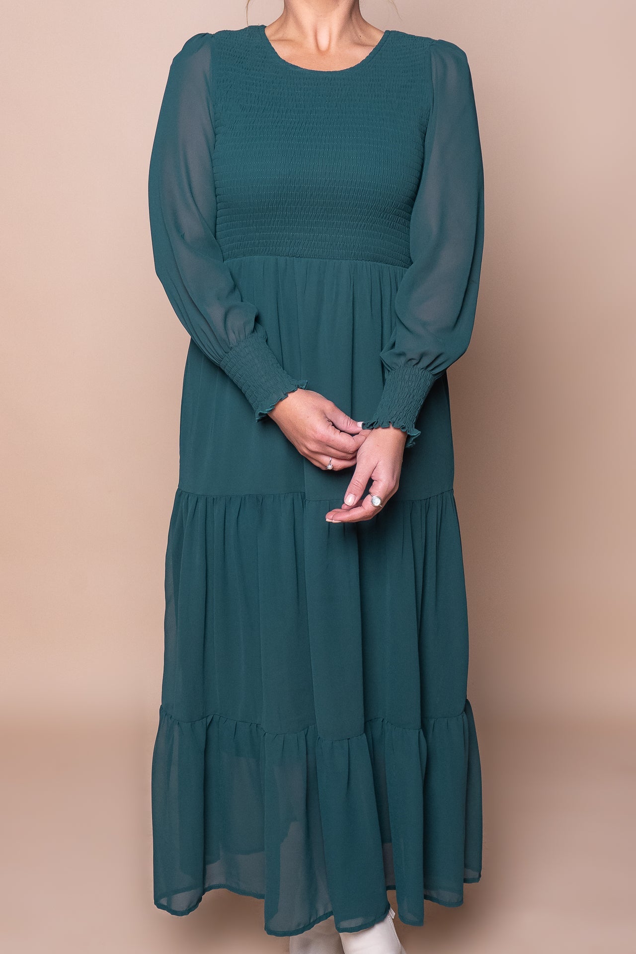 Winena Maxi  Dress in Emerald