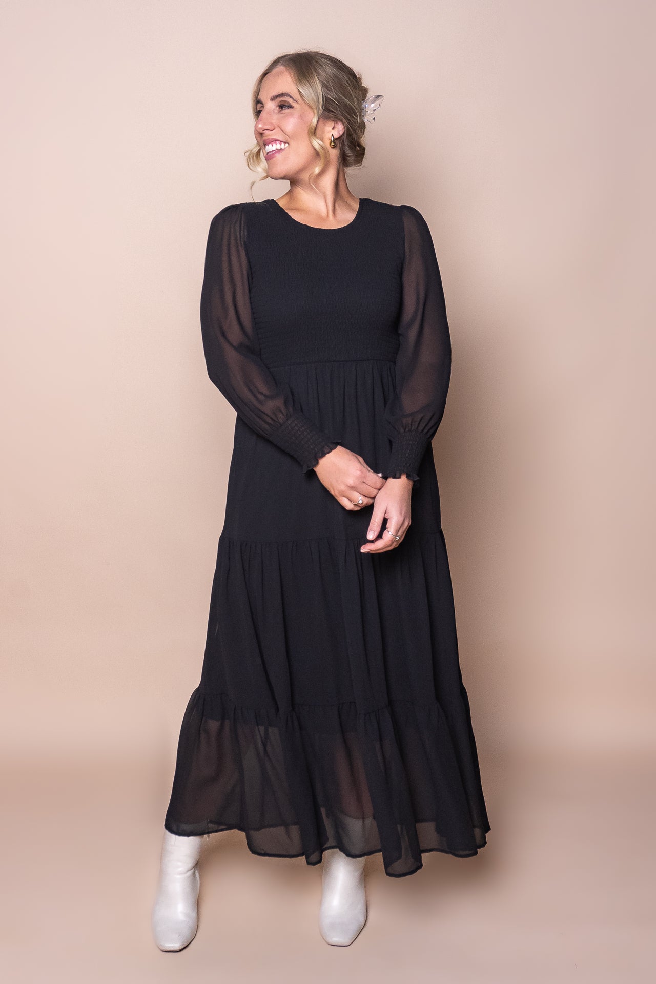 Winena Maxi Dress in Black