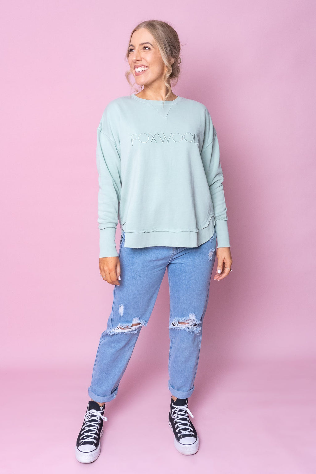 Simplified Crew in Seafoam - Foxwood