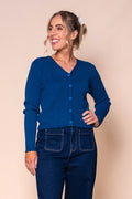 Leilani Knit Cardigan in Dark Teal