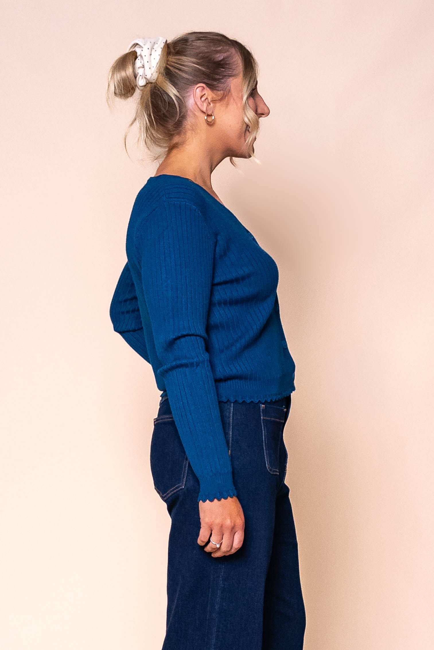 Leilani Knit Cardigan in Dark Teal