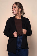 Nicolette Shawl Cardigan in Black