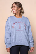 Effortless Contrast Crew in Grey Marle - Foxwood