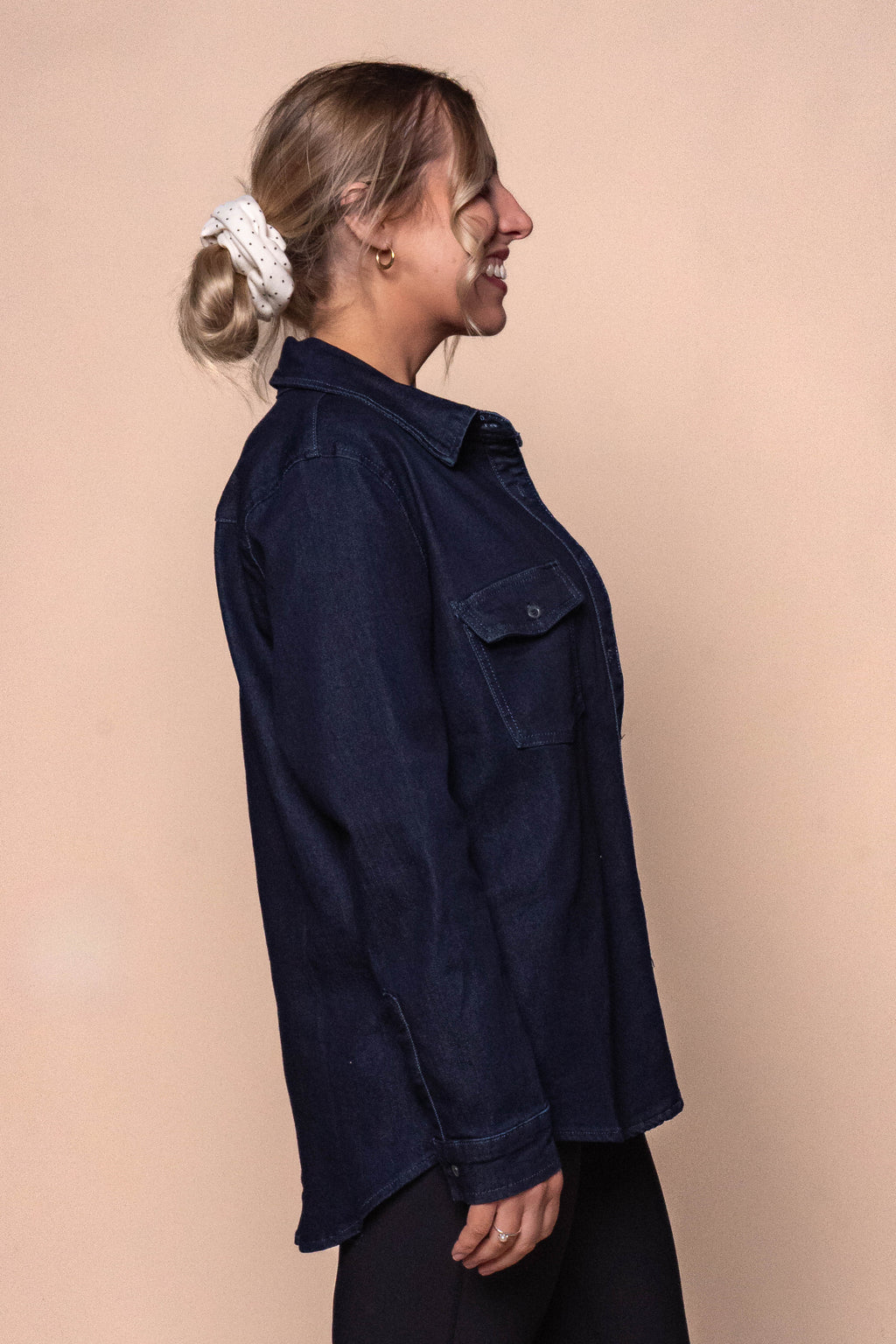 Alise Denim Shirt in Indigo