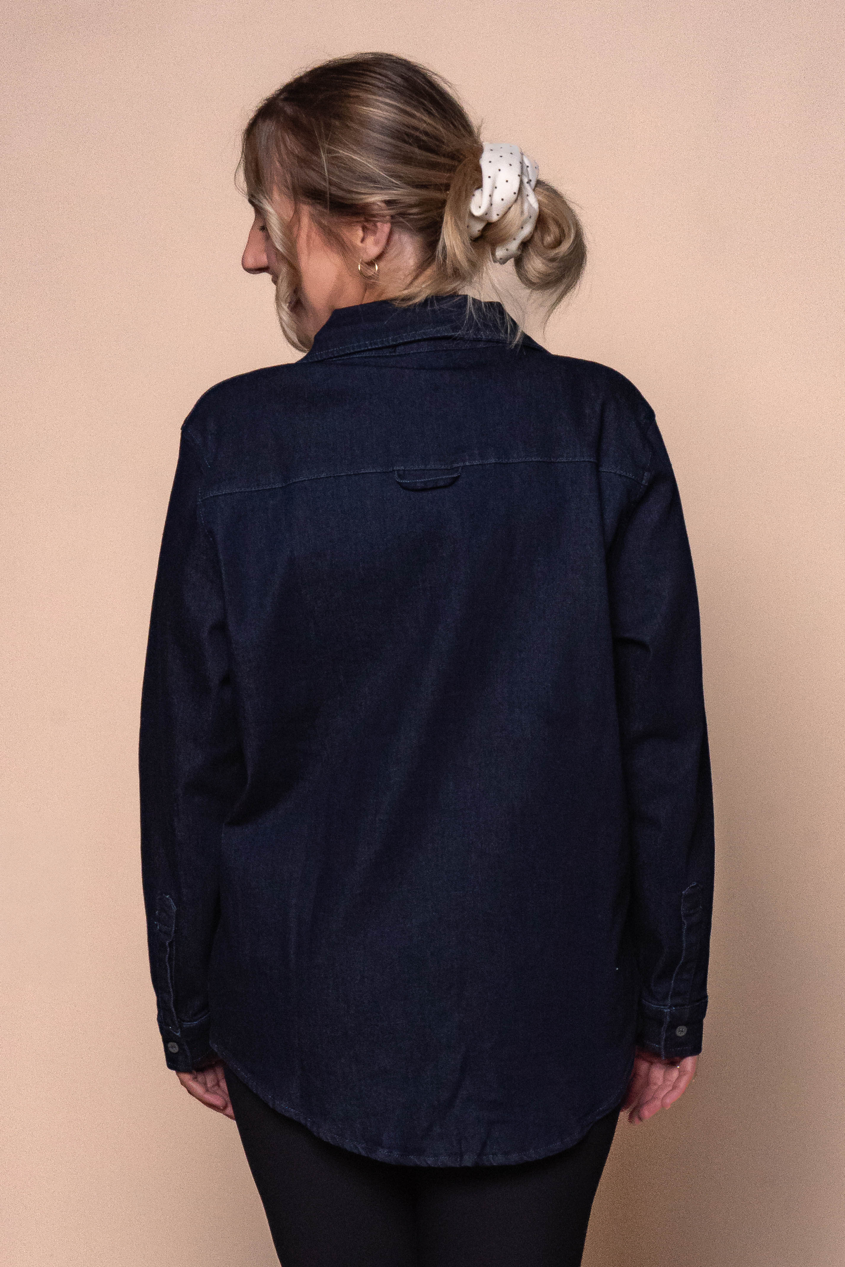 Alise Denim Shirt in Indigo