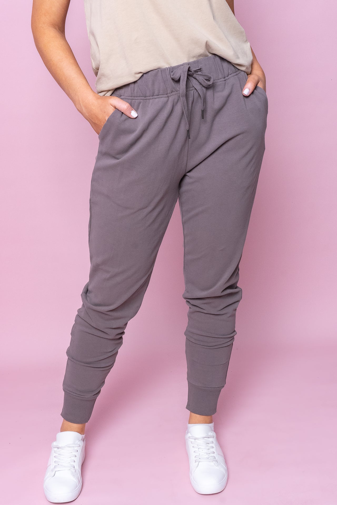 Lazy Days Joggers in Stone - Foxwood