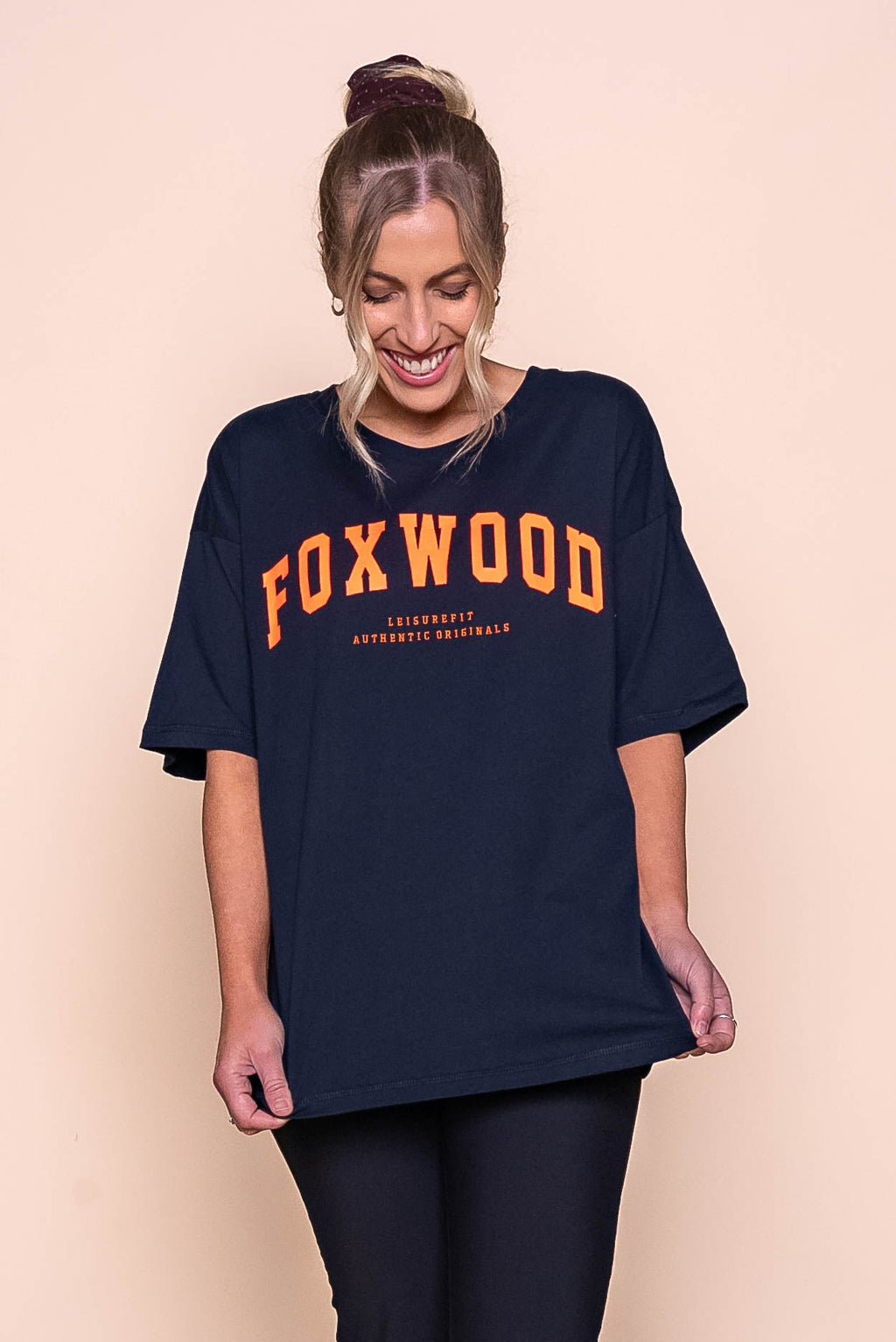Interval Tee in Navy/Orange - Foxwood