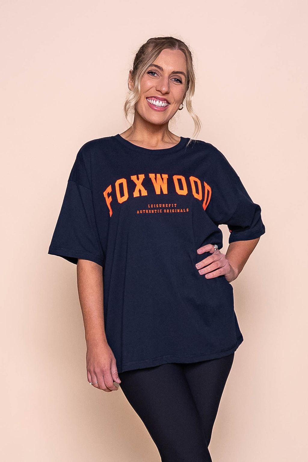 Interval Tee in Navy/Orange - Foxwood