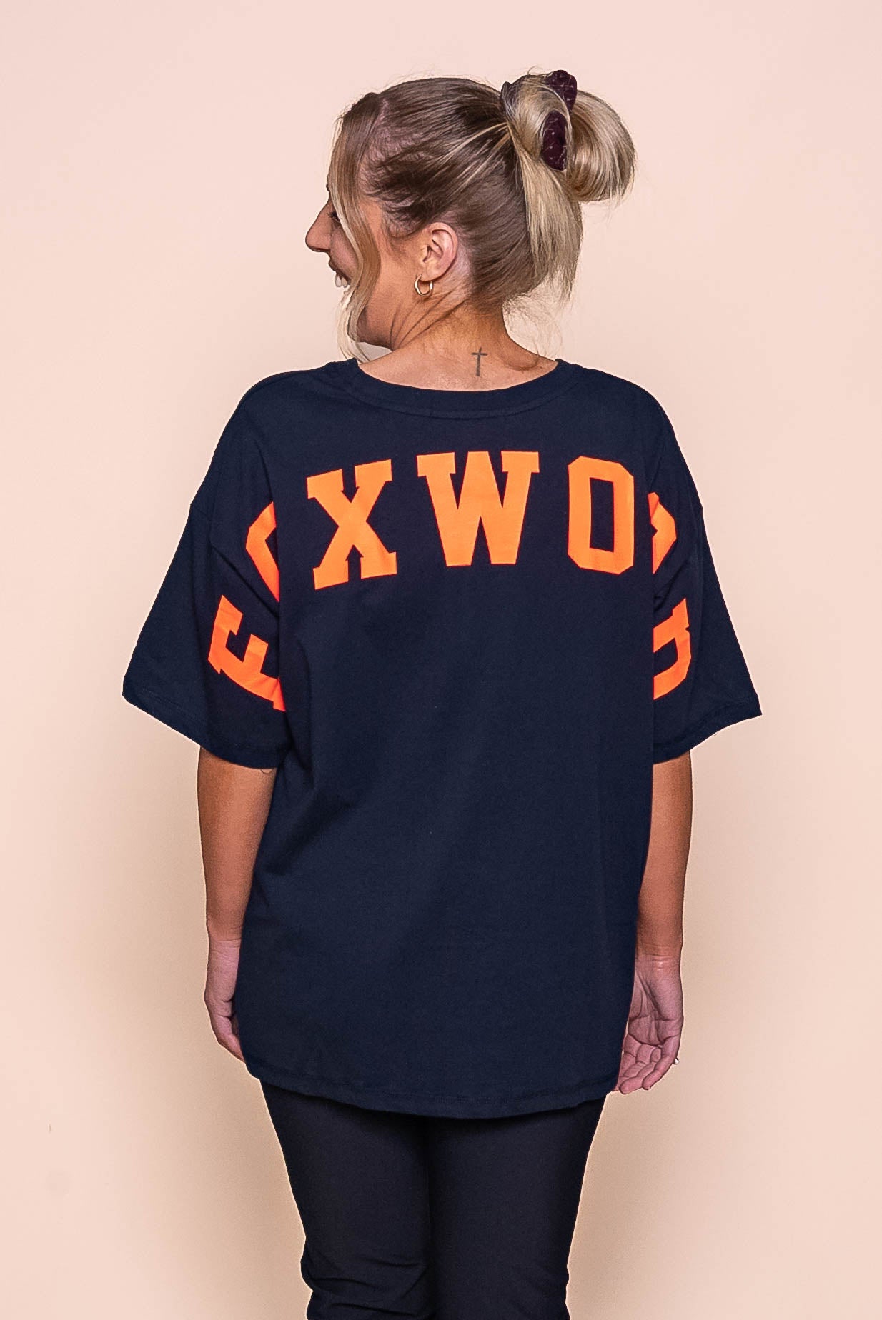 Interval Tee in Navy/Orange - Foxwood