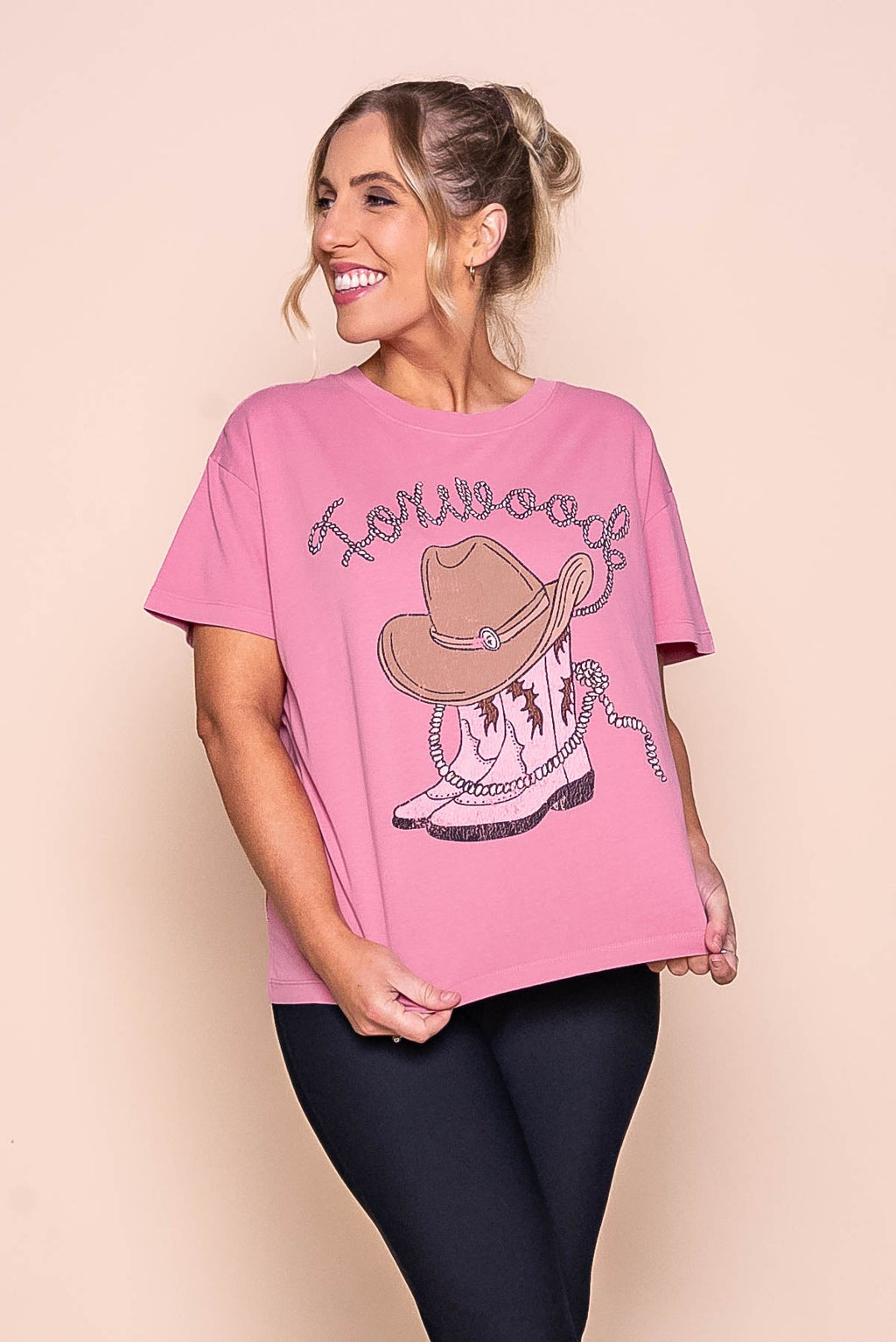 Bandit Tee in Rosewood Pink - Foxwood