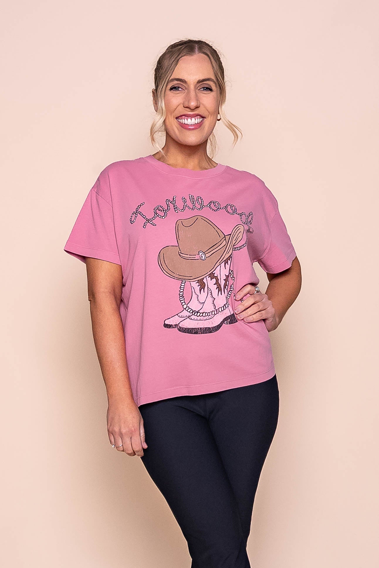 Bandit Tee in Rosewood Pink - Foxwood