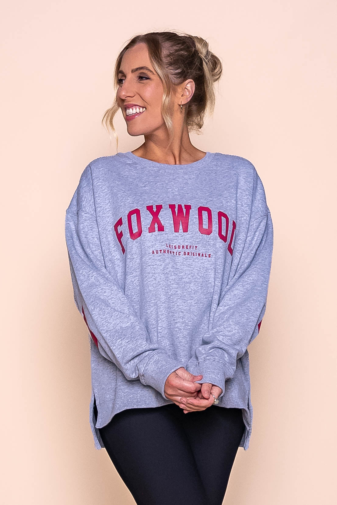 Interval Crew in Grey Marle/Cherry - Foxwood