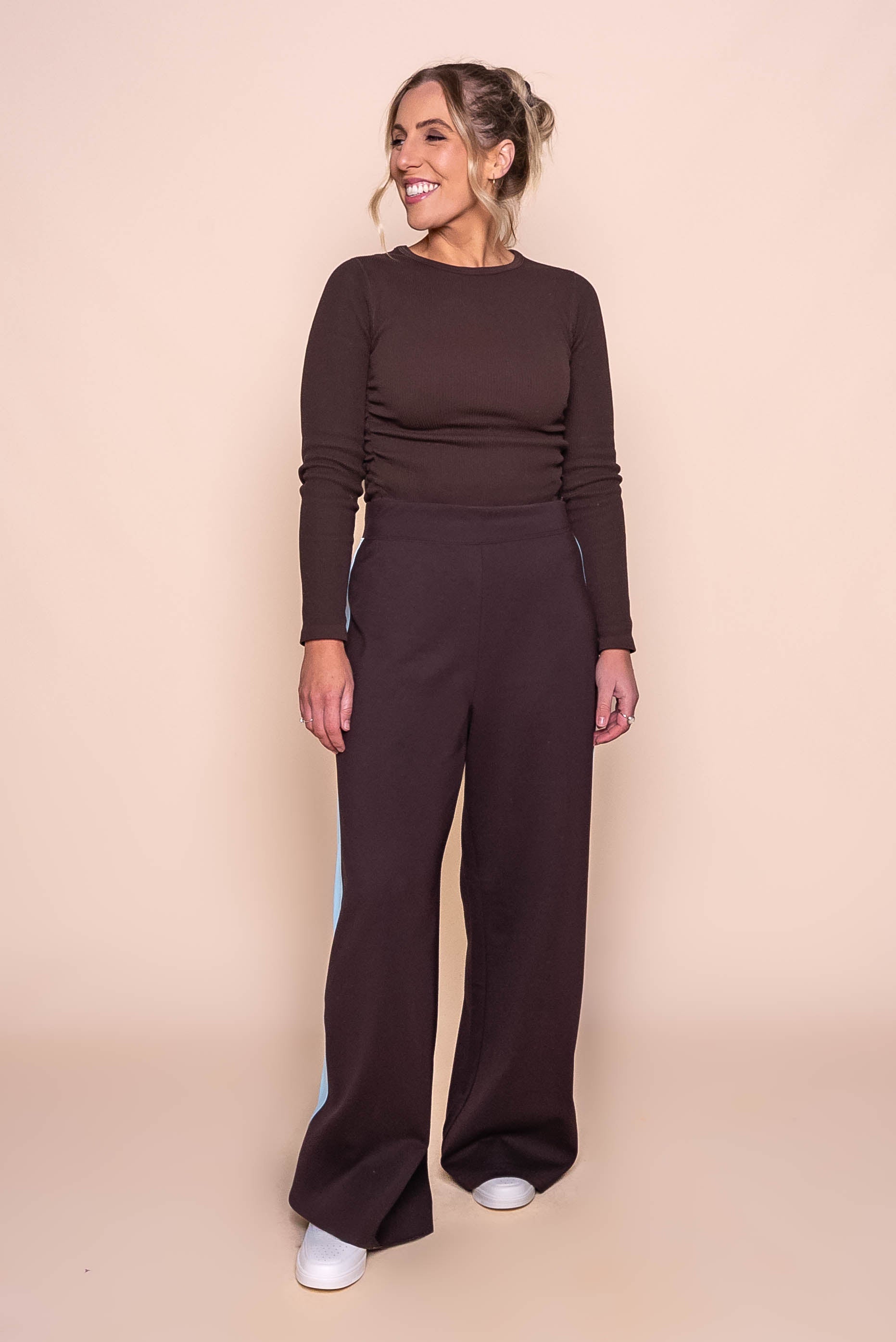 Juno Pants in Coffee - Foxwood