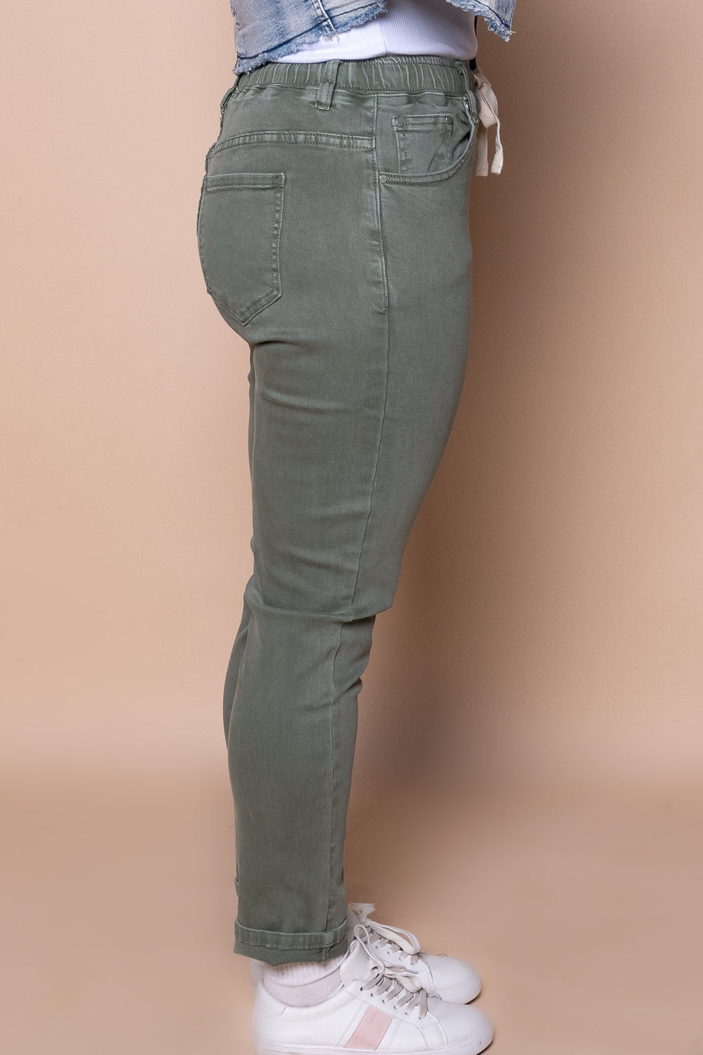Juliette Joggers in Khaki - Foxwood