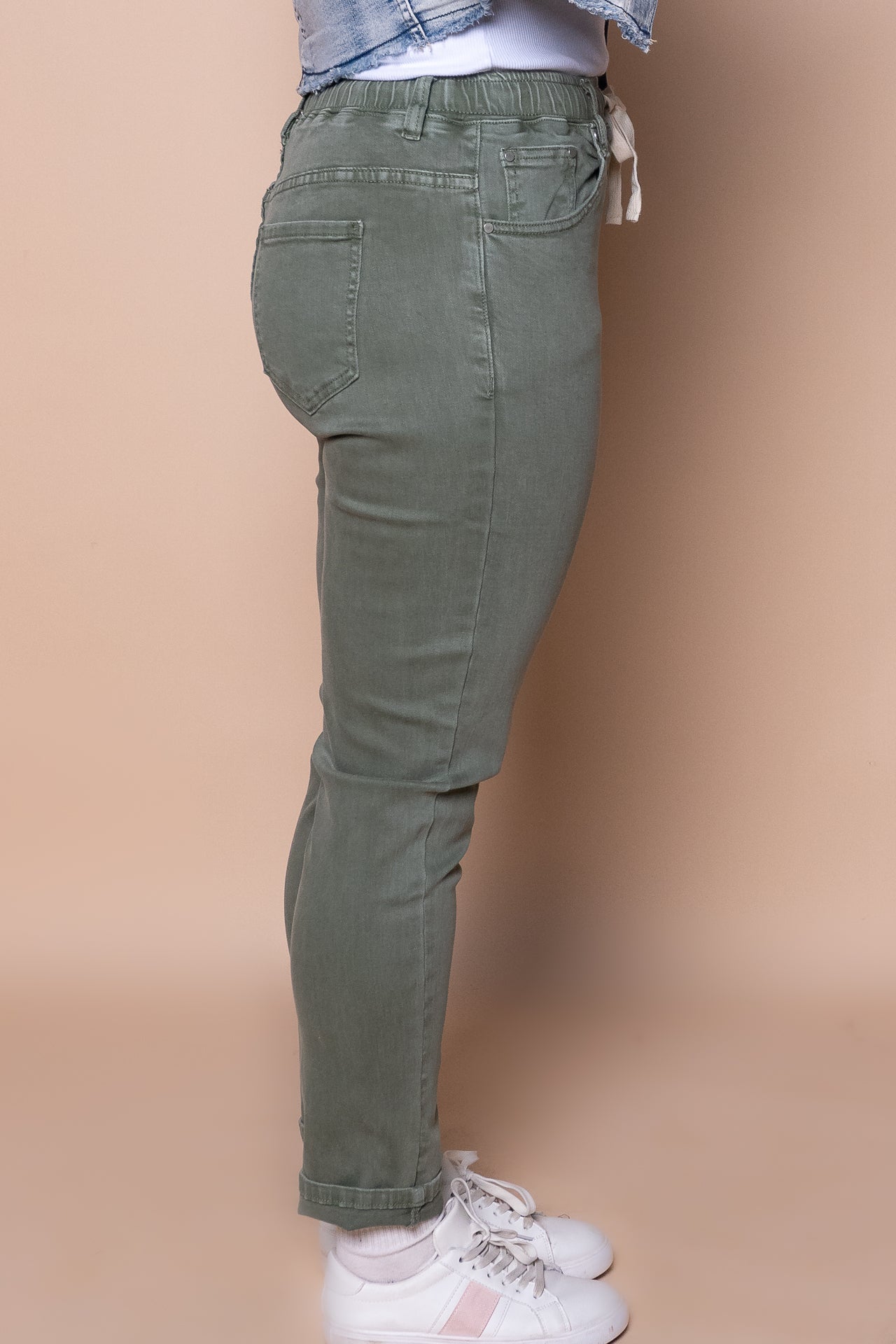 Juliette Joggers in Khaki - Foxwood