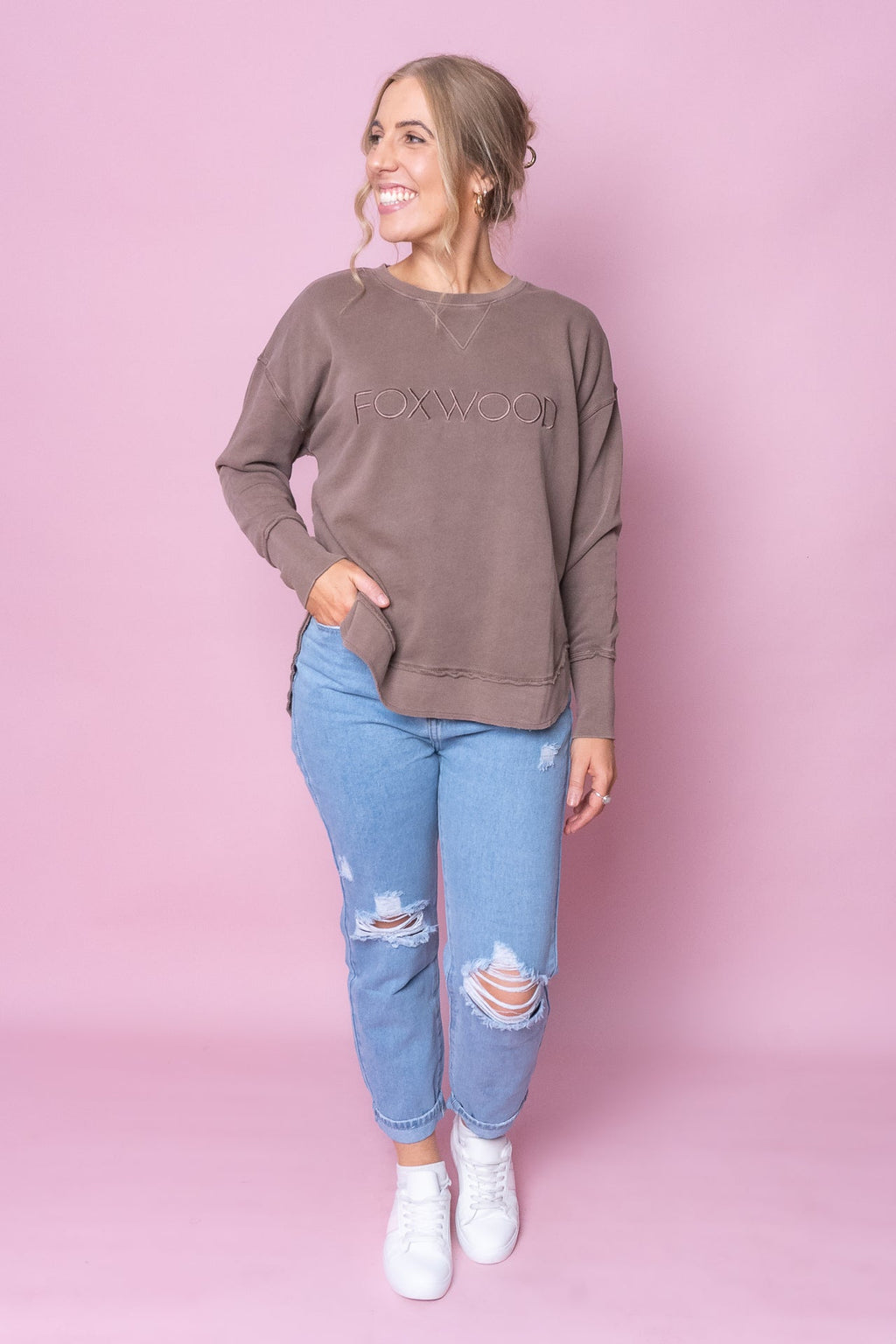 Simplified Crew in Chocolate Brown - Foxwood