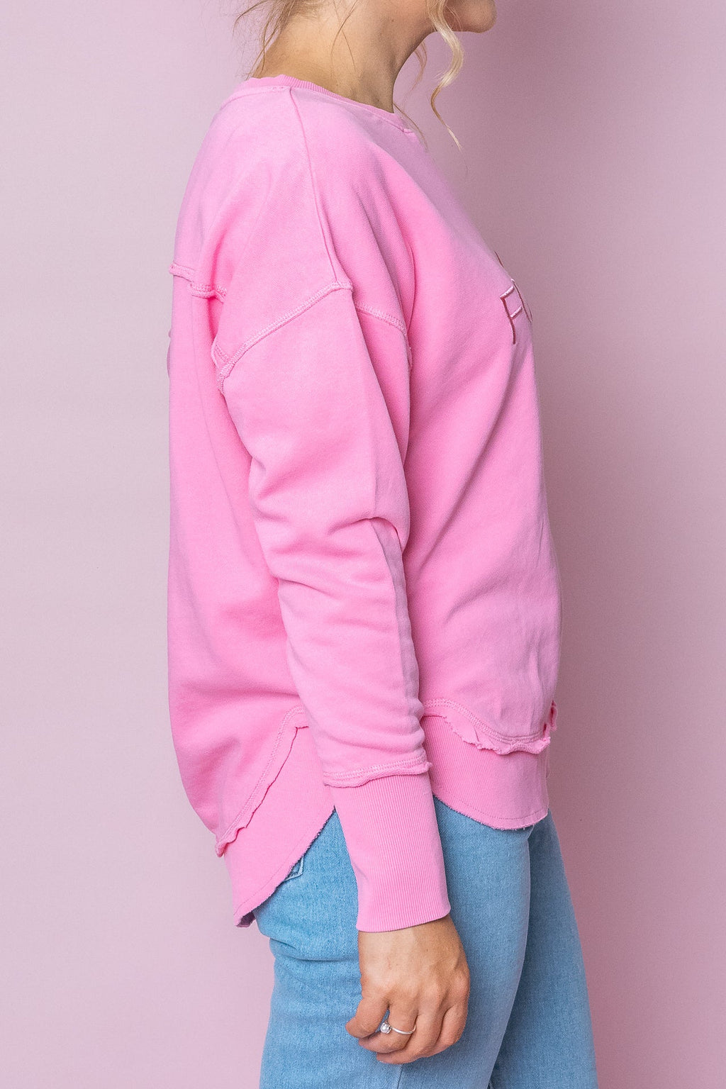 Simplified Crew in Bubblegum Pink - Foxwood
