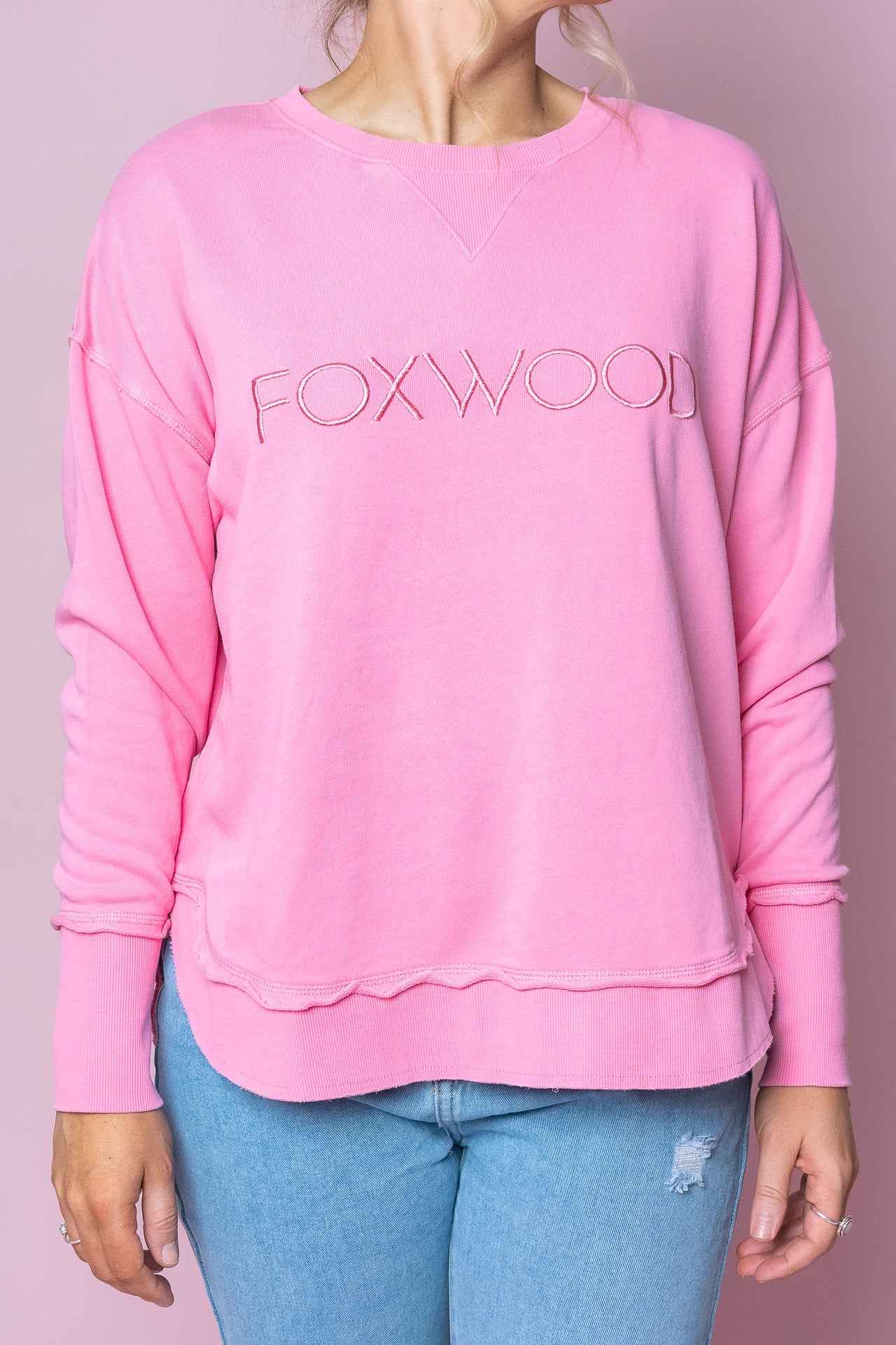 Simplified Crew in Bubblegum Pink - Foxwood