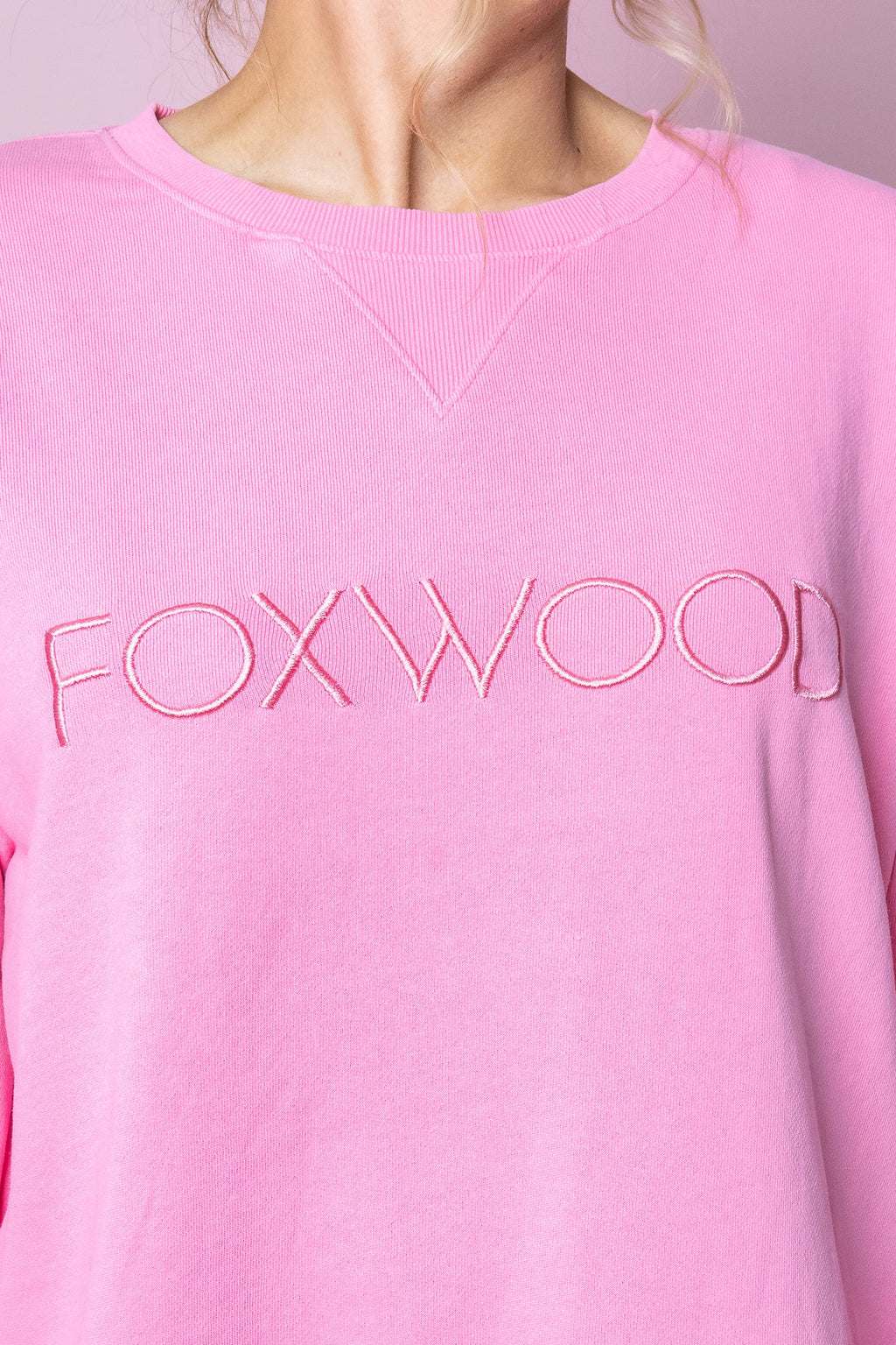 Simplified Crew in Bubblegum Pink - Foxwood