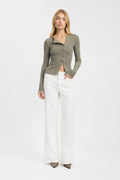 Bec Button Long Sleeve Top