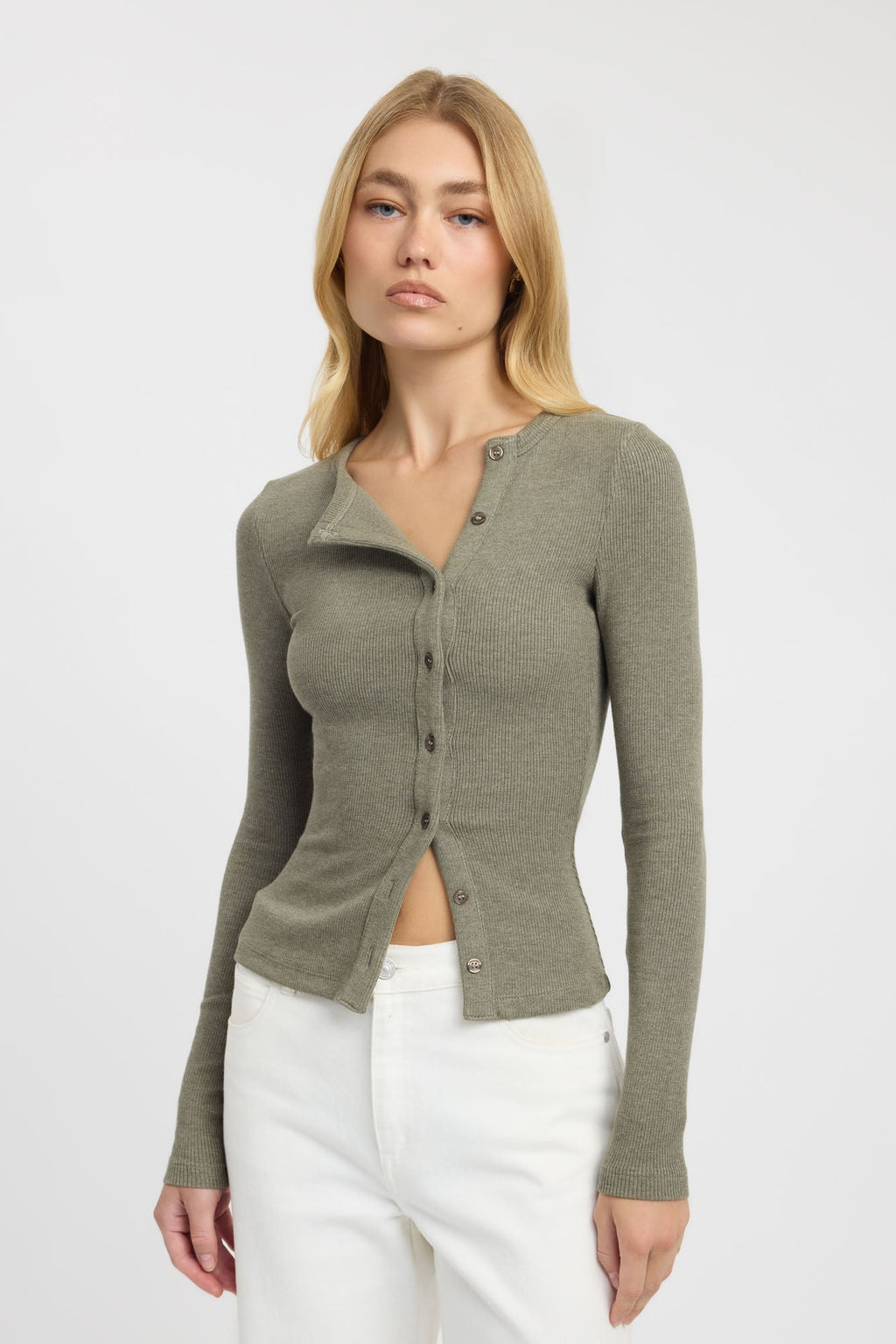 Bec Button Long Sleeve Top
