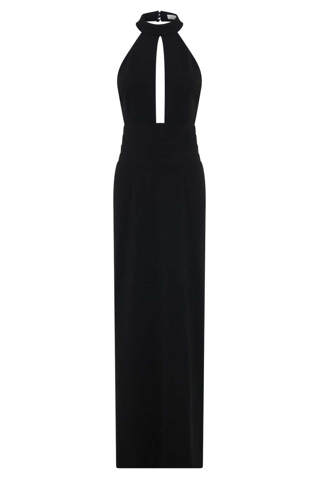 Elan Stretch Crepe Maxi Dress - Black